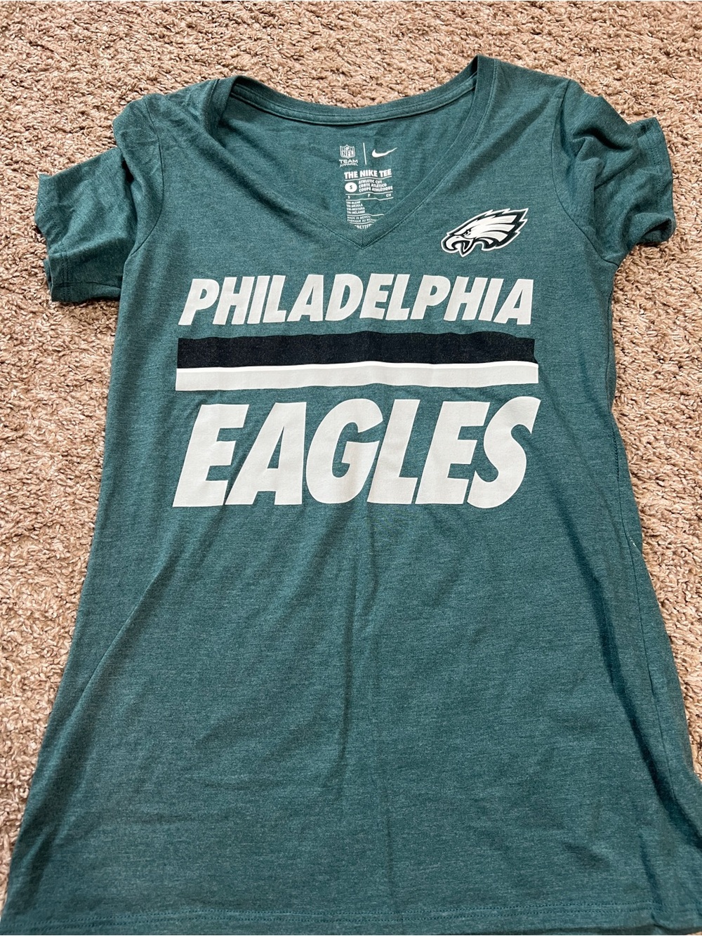 Nike Teal Philadelphia Eagles V-Neck Tee